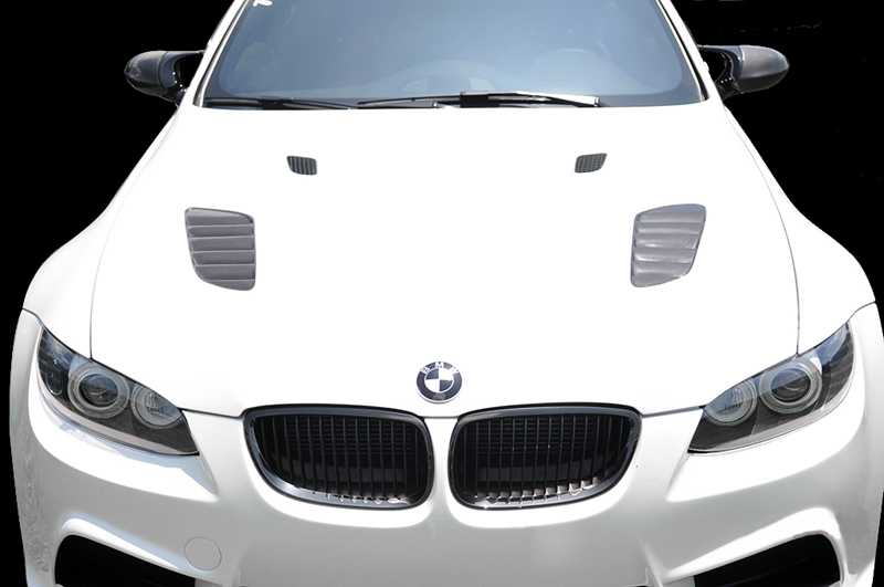 FRP hood (DTM Style) with Carbon vents for 200812 BMW M3 [E92/E93